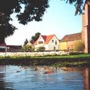 Hochwasser an der Kirche