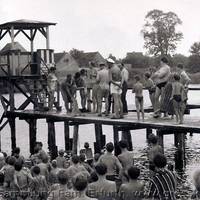 Sommerfest an der Badeanstalt am Kühnauer See, Juni 1965 [(c) Familie Erfurth]