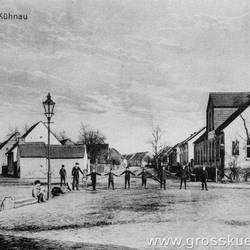 Postkarte Grosskühnau, Kreuzung bei Cafe Föse, etwa um 1920.jpg