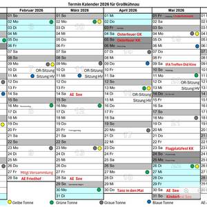 Veranstaltungskalender GK 2026 Veranstaltungskalender GK 2026