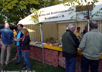 Der Stand des Traditionsvereines präsentierte sich hübsch geschmückt